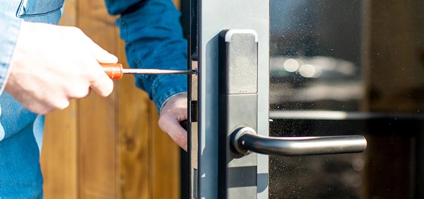 Aluminium Door Lock Replacement in Urbana, Illinois